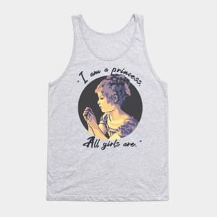 A Little Princess Portrait and  Quote Tank Top